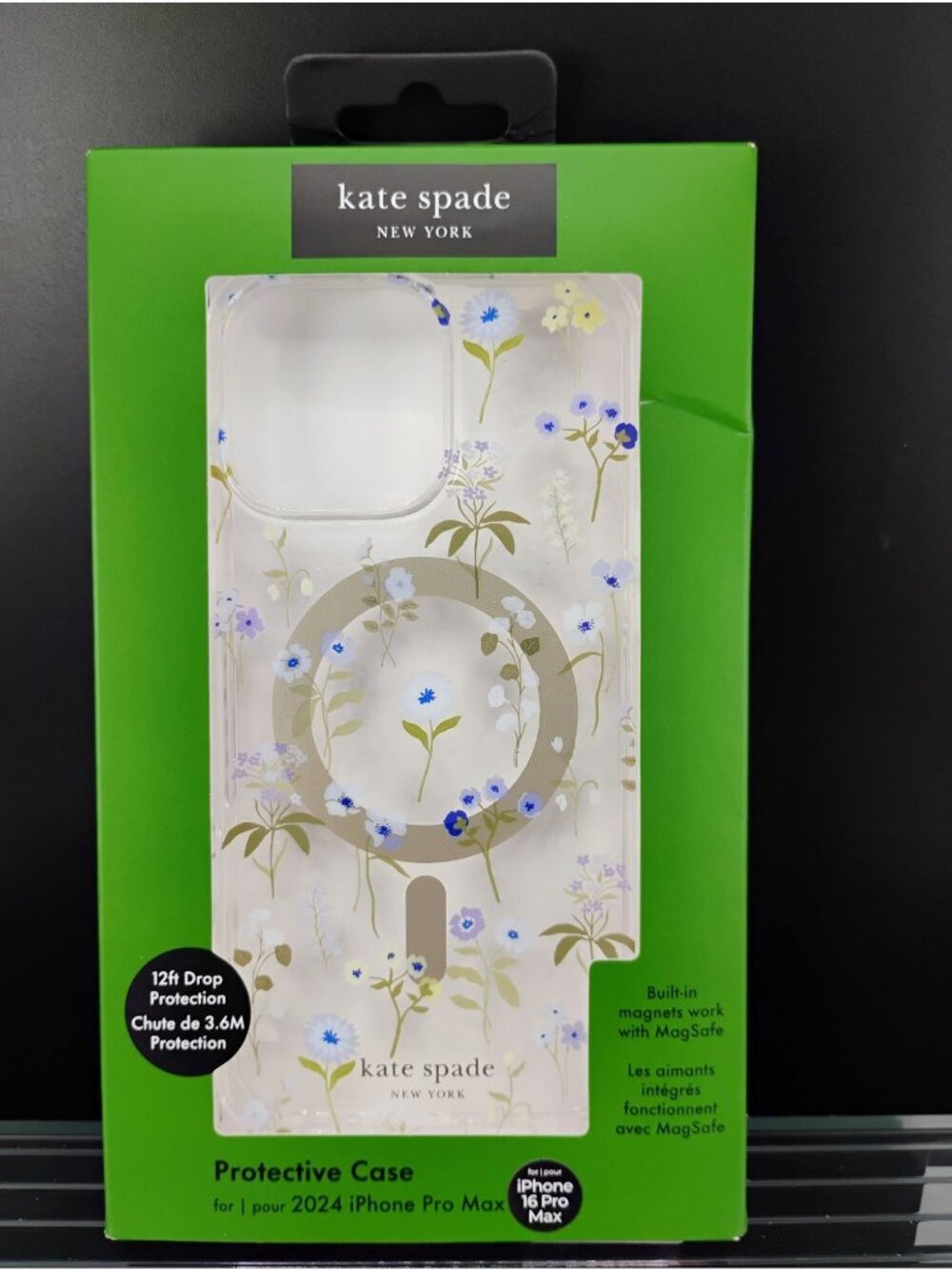 Kate Spade Floral iPhone 16 Pro Max Protective Case With MagSafe